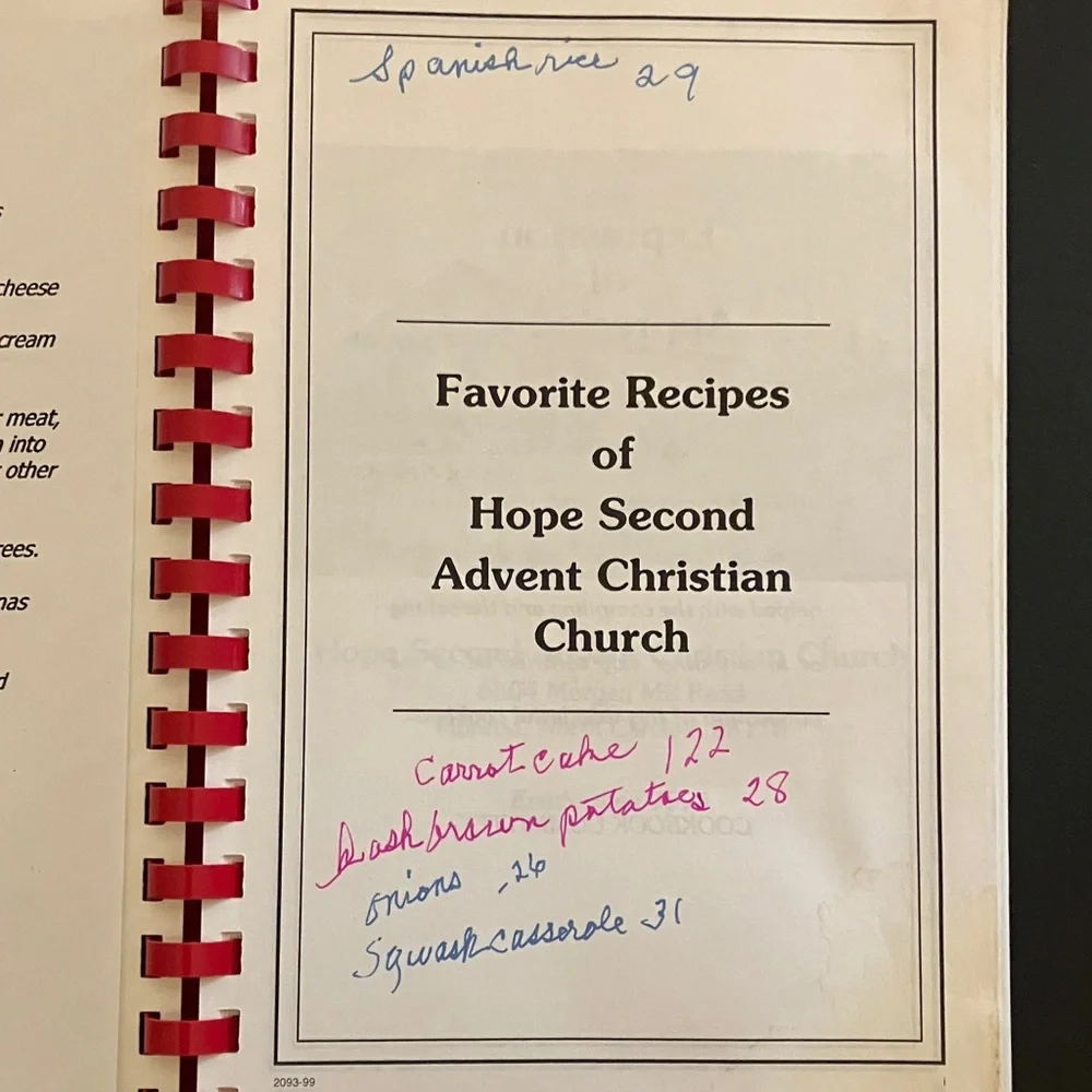 Vintage 1999 Church Community Cookbook Monroe NC Spiral Bound Recipe Book